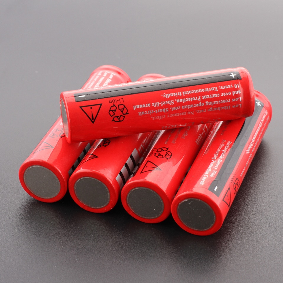 1-10pcs 18650 batteria 3.7V 6800mAh Rechargeable Li-ion Battery for Flashlight Torch LED bateria 18650 recargable pilas Cells