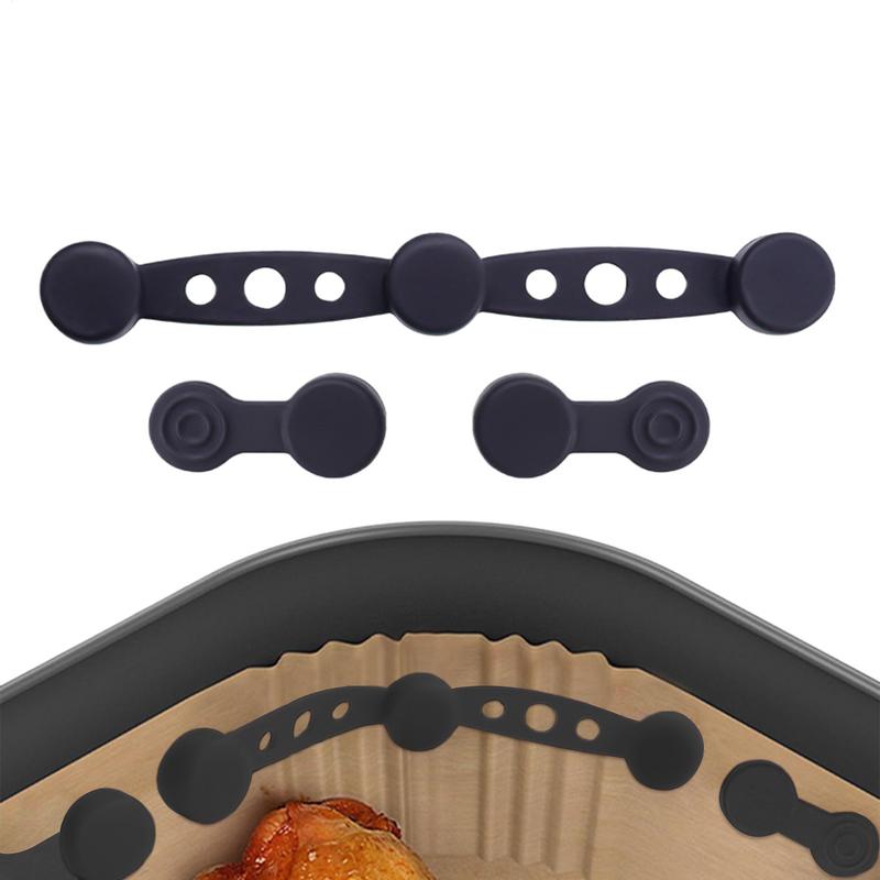 Universell silikon magnetspenne for airfryer hurtigutløsende magnetisk silikon klips låser pergamentfôr papirholder for airfryer