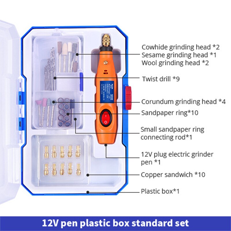 WORKPRO 476-delige accessoireset voor roterend gereedschap (1/8