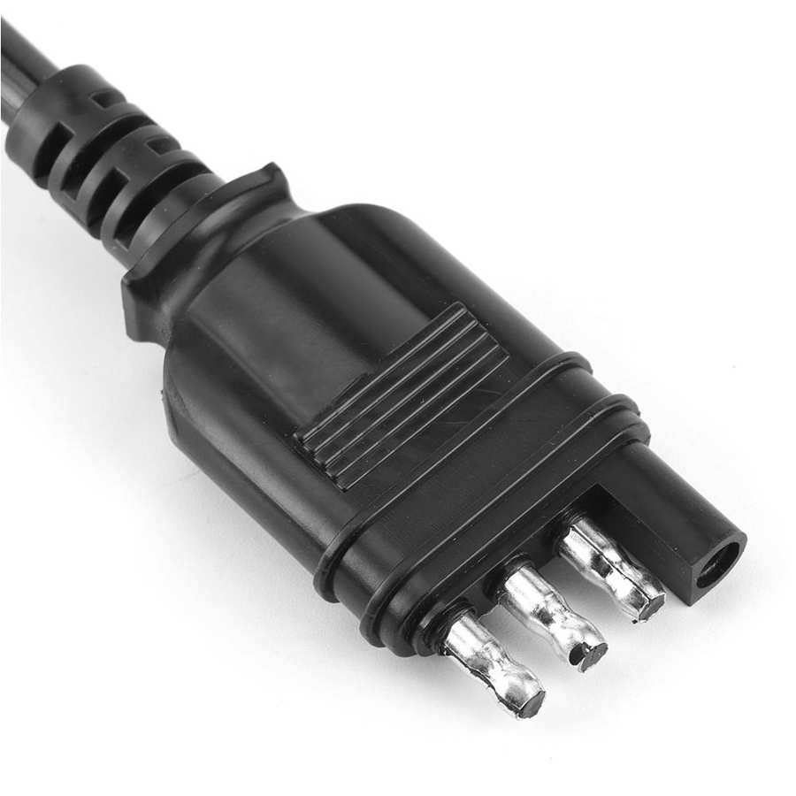 4-Pin Flat Extension Harness 3ft Cover Flexible Coiled