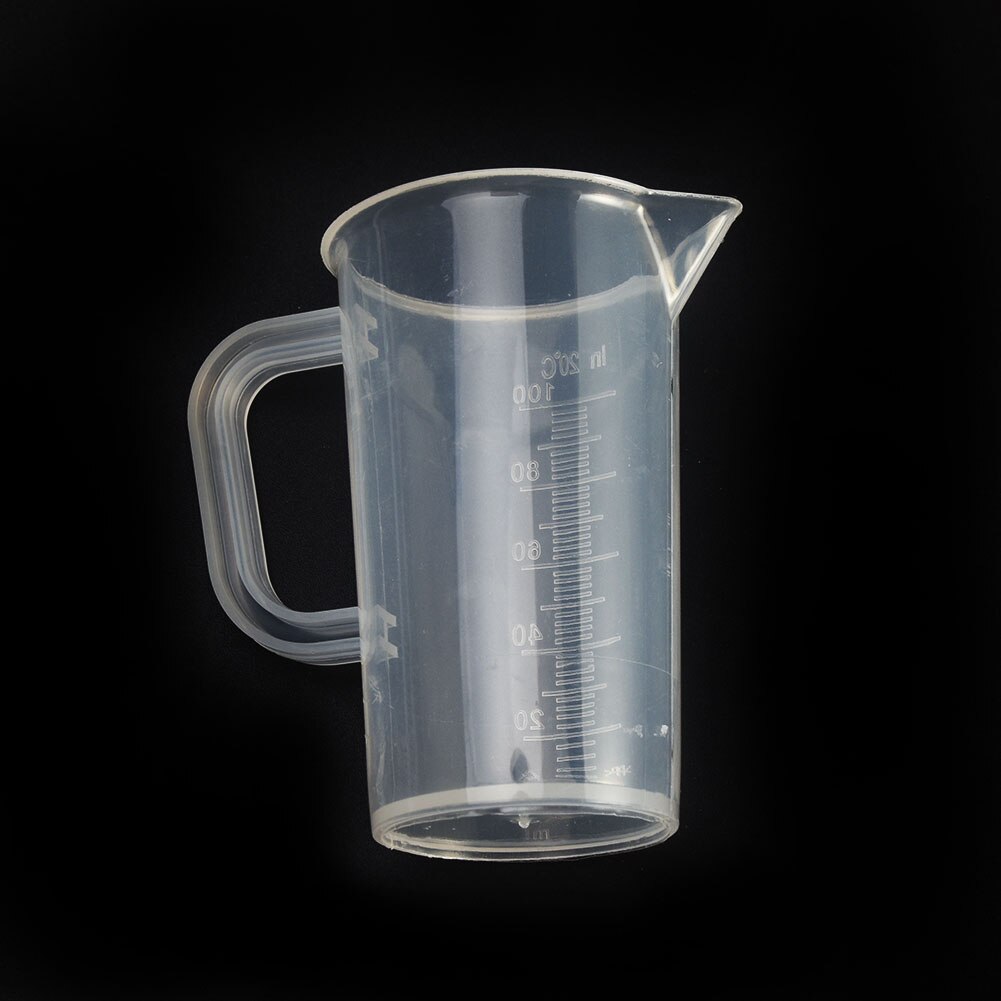 1/2pcs Measure Jug Pour Spout Surface Kitchen Laboratory Measuring Cup Scale Transparent Cooking Tool 20/30/50/300/500/1000ML: 1pc 100ml