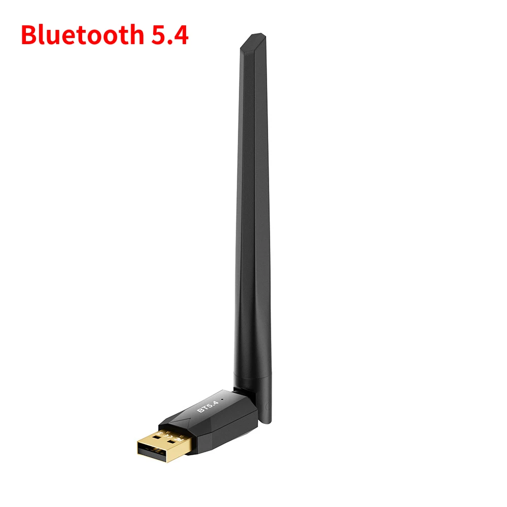 150M Bluetooth 5.4 Adapter USB Bluetooth Dongle Driver Free for Windows 11/10/8.1 Mouse Keyboard Audio Receiver Transmitter: Default Title
