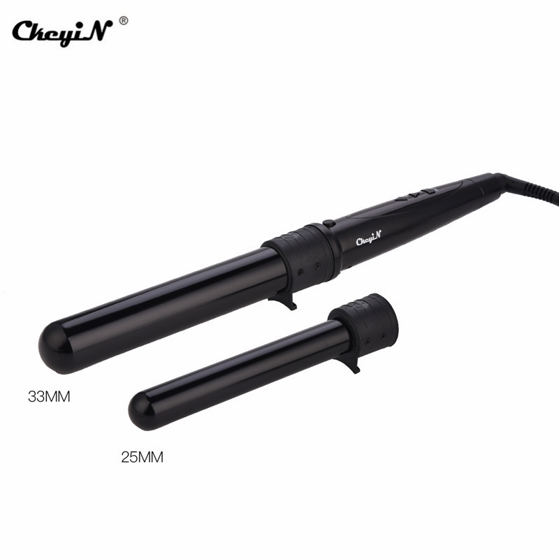 Ckeyin lokówka lokówki robić włosów 9-32MM profesjonalne kędzior żelazka 0.35 robić 1.25 Cal ceramiczne narzędzia robić stylizacji włosów tong wymienne 45: HS003HE i D