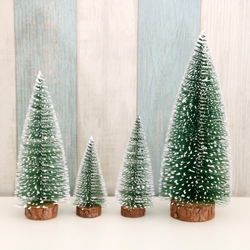 Sisal Cedar Decorations Small Gold Silver Blue Green White Miniature Christmas Tree