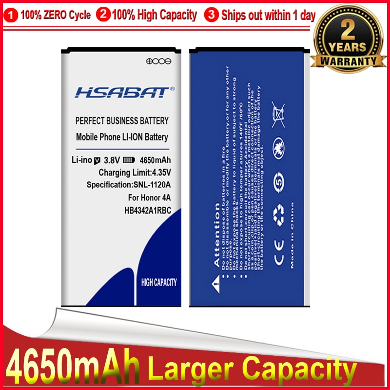 Hsabat 4650 Mah Batterij Voor Huawei Y5II Y5 Ii 2 Ascend 5 + Y6 Honor 4A SCL-TL00 Honor 5A LYO-L21 HB4342A1RBC Batterie