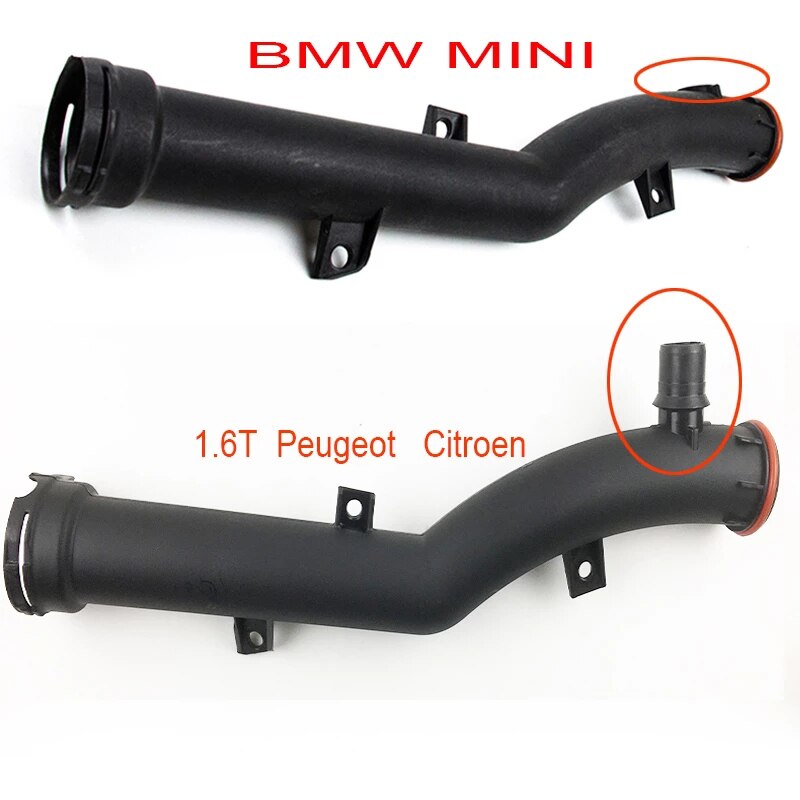 11537589713 1351VF 9800661880 Rubber Water Hose Coolant Pipe For Citroen C3 C4 DS3 Picasso For Peugeot 207 308 For Mini Cooper