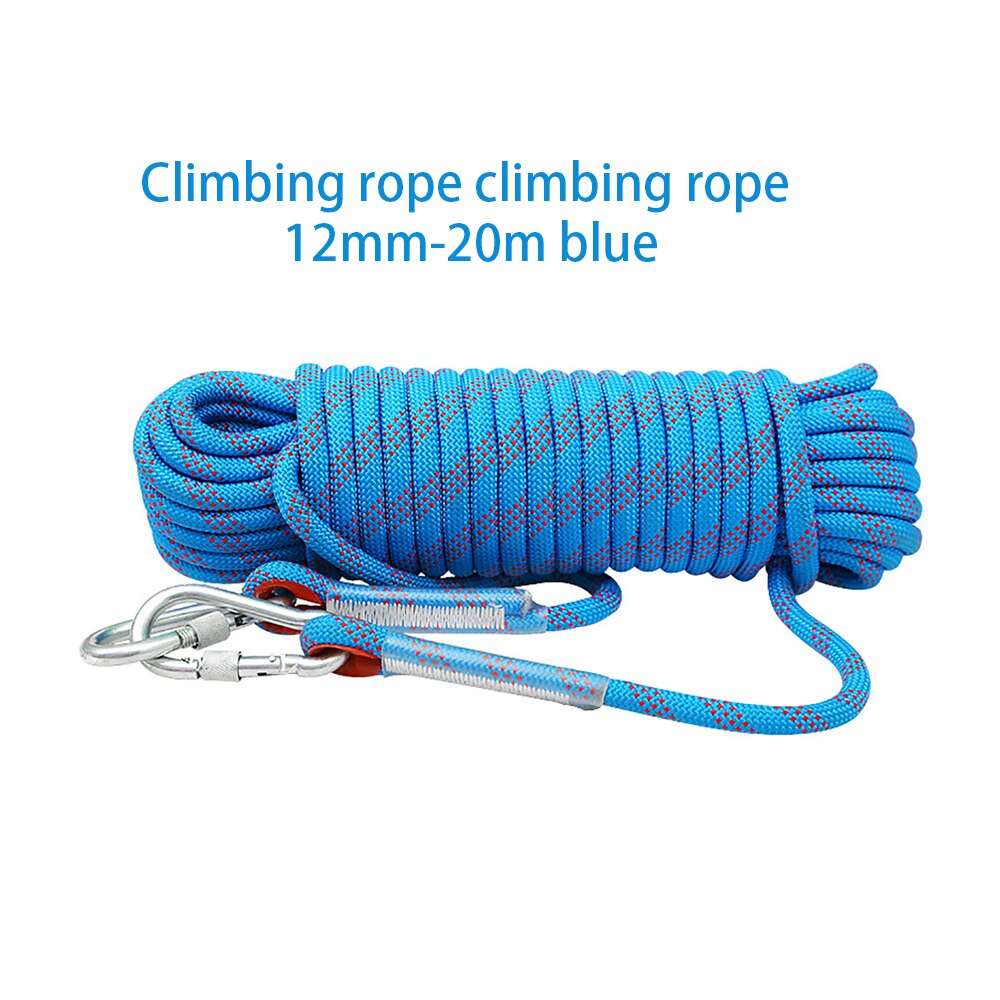 12mm Diameter Climbing Rope Outdoor Hiking Auxiliary Rope High Strength Rope 20M Outdoor Climbing Rope: 10M