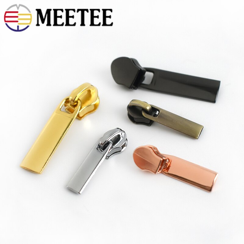 30 sztuk Meetee 6/8mm suwaki Zipper dla 3 #5 # nylonowe zamki błyskawiczne dół kurtki kieszeń Zip głowy torba zamki zestawy naprawcze DIY akcesoria
