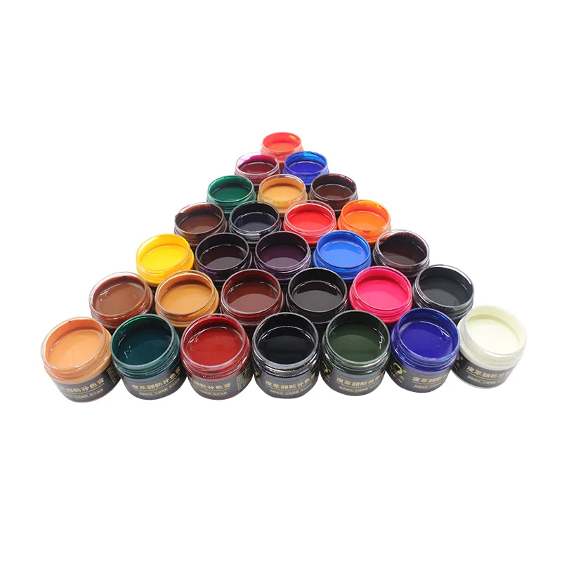 30ml cuir peinture chaussure crème coloration pour sac canapé siège de voiture rayure coloré cuir colorant réparation restauration changement de couleur peinture