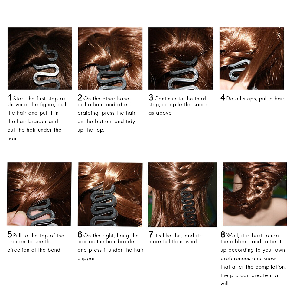 Hair Clip Braider French Hair Styling Clip Twist Plait Hair Braiding Tool