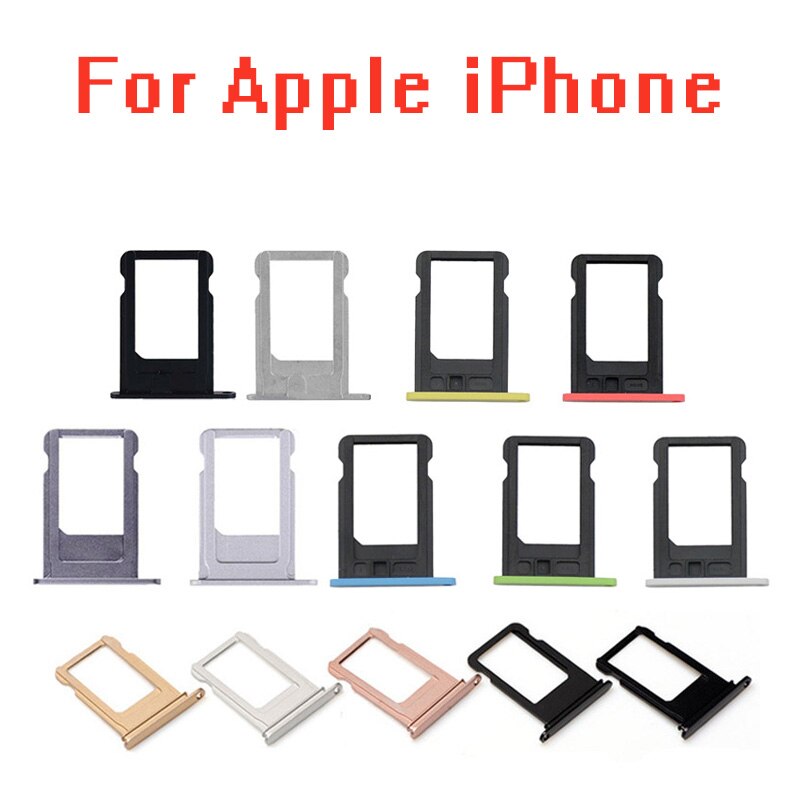 SIM Card Holder Tray Slot for iphone 5 S C 5C 5S 5G SE 5SE Replacement Part SIM Card Card Holder Adapter Socket Apple