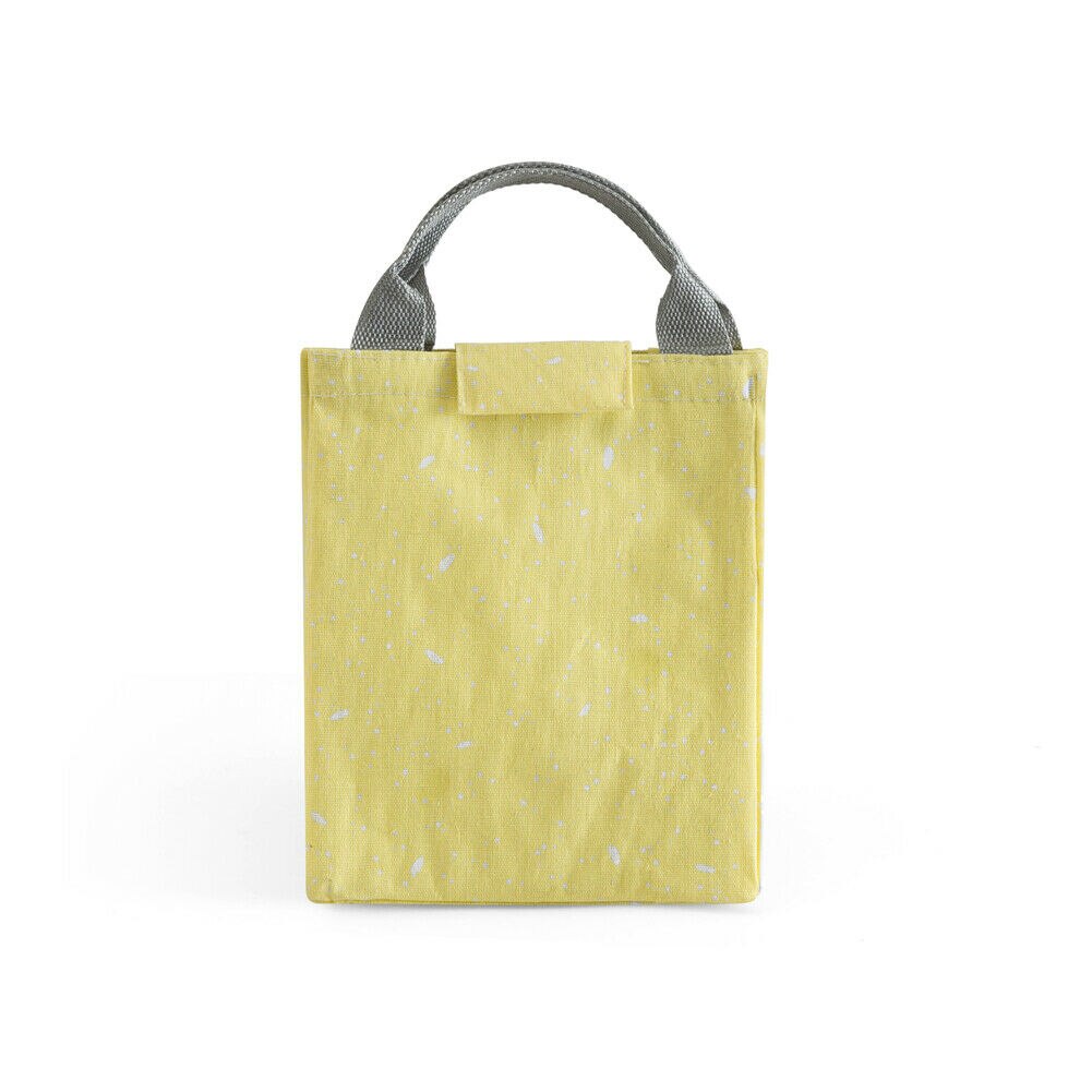 Newest Portable Lunch Bags Insulated Cool Lunch Bag Picnic Bags School Lunchbox: L Yellow 2