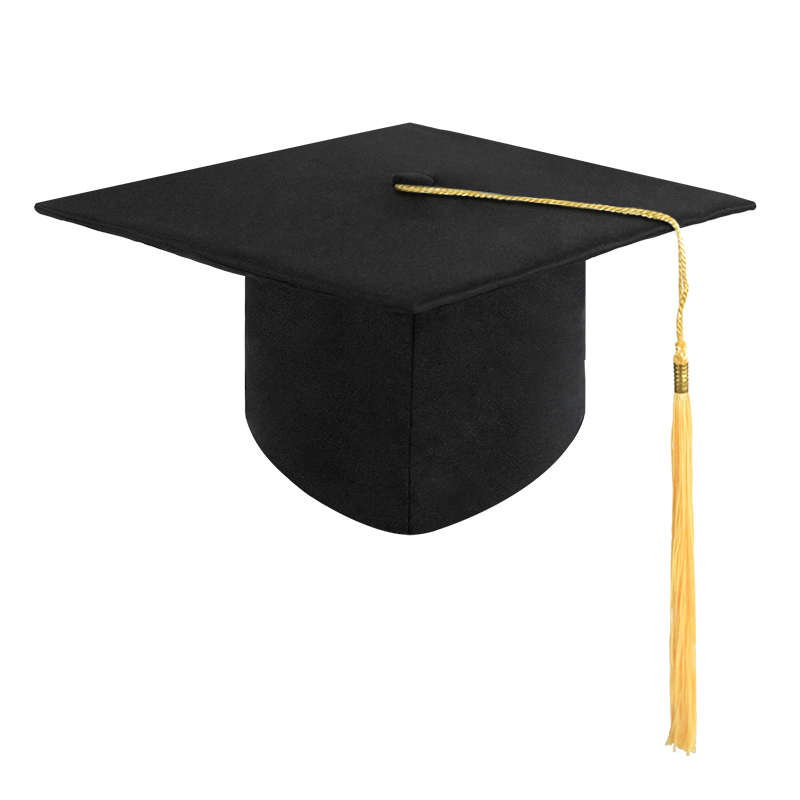 Graduation Hat Black Adult Bachelor Caps with Tassels University Master Congratulation Graduation Party Decoration Supplies: Fluorescence Yellow
