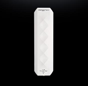 Badkamer Zeepdispenser Douche Vloeibare Shampoo enkele 350 ml Wandmontage Badkamer Douche Zeepdispenser, hotel producten: WHITE