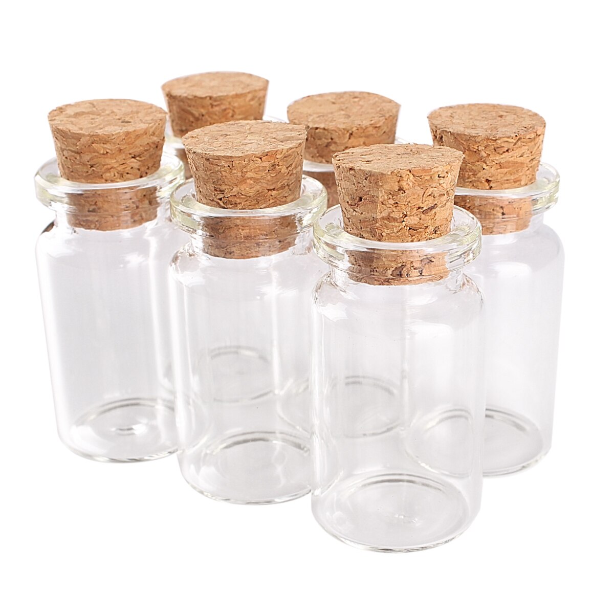 100 stuks 7ml glazen flessen met kurken stop 22*40mm kleine glazen potjes glazen flesjes voor huwelijksknutsels
