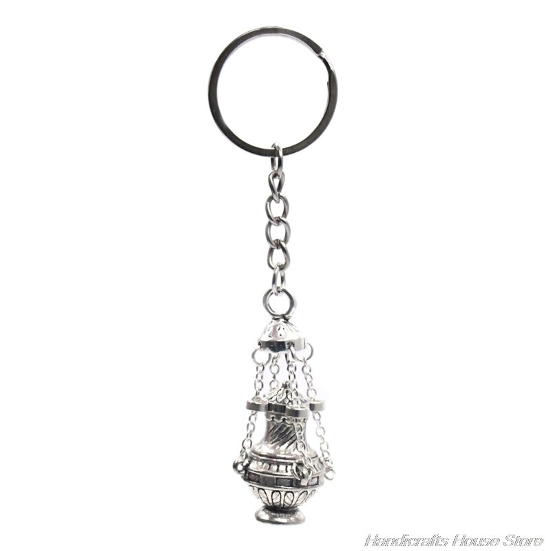 Christian Wierookbrander Sleutelhanger Religieuze Sleutelhanger Sieraden Zak Auto Hanger Keyfob Souvenirs F17 21