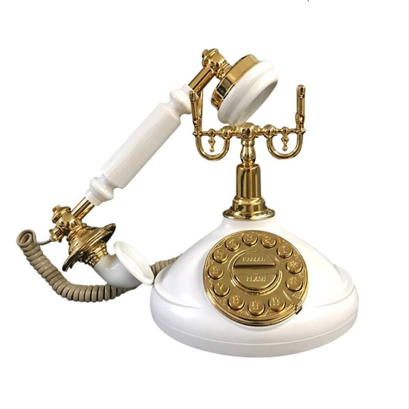 Nostalgic retro home office antique European telephone hotel lobby antique mechanical bell fixed landline