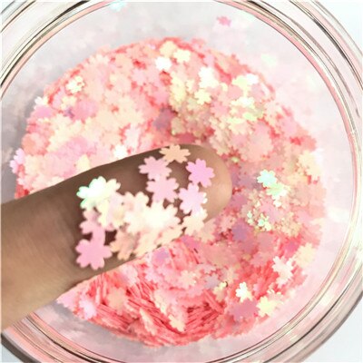 Ultradunne Roze Ster Hart Vlinder Pailletten Nail Art Glitter Mini Pailetten Eo-Vriendelijke HUISDIER Bruiloft Decor Manicure Materiaal 8g: 5mm flower