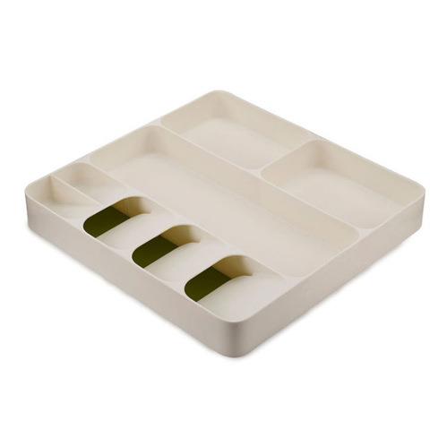 Kitchen Storage Tray Cutlery Knife Holder Kitchen Organizer Kitchen Container Spoon Fork Storage Separation Knife Block Holder: 3 IN 1 White