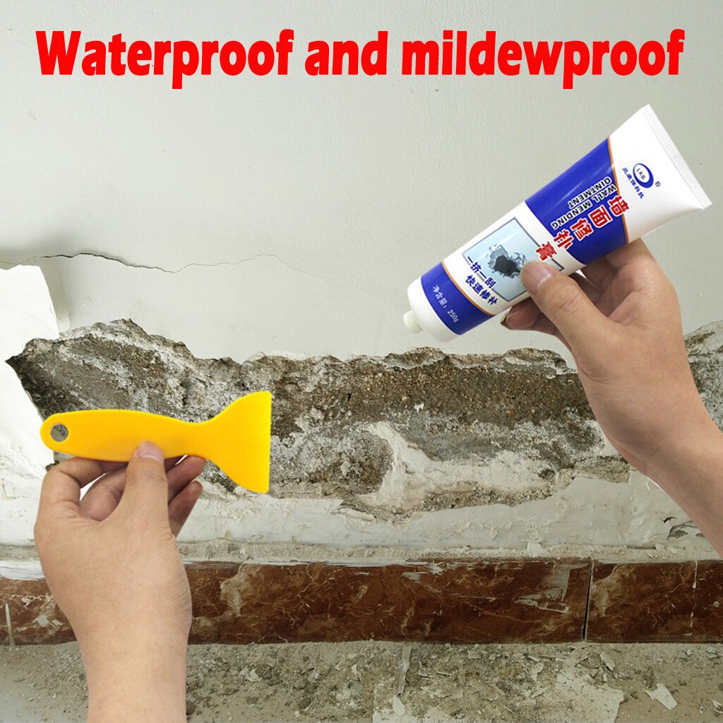 Wall Crack Repair Cream Waterproof Non-corrosive Formaldehyde Free White Latex