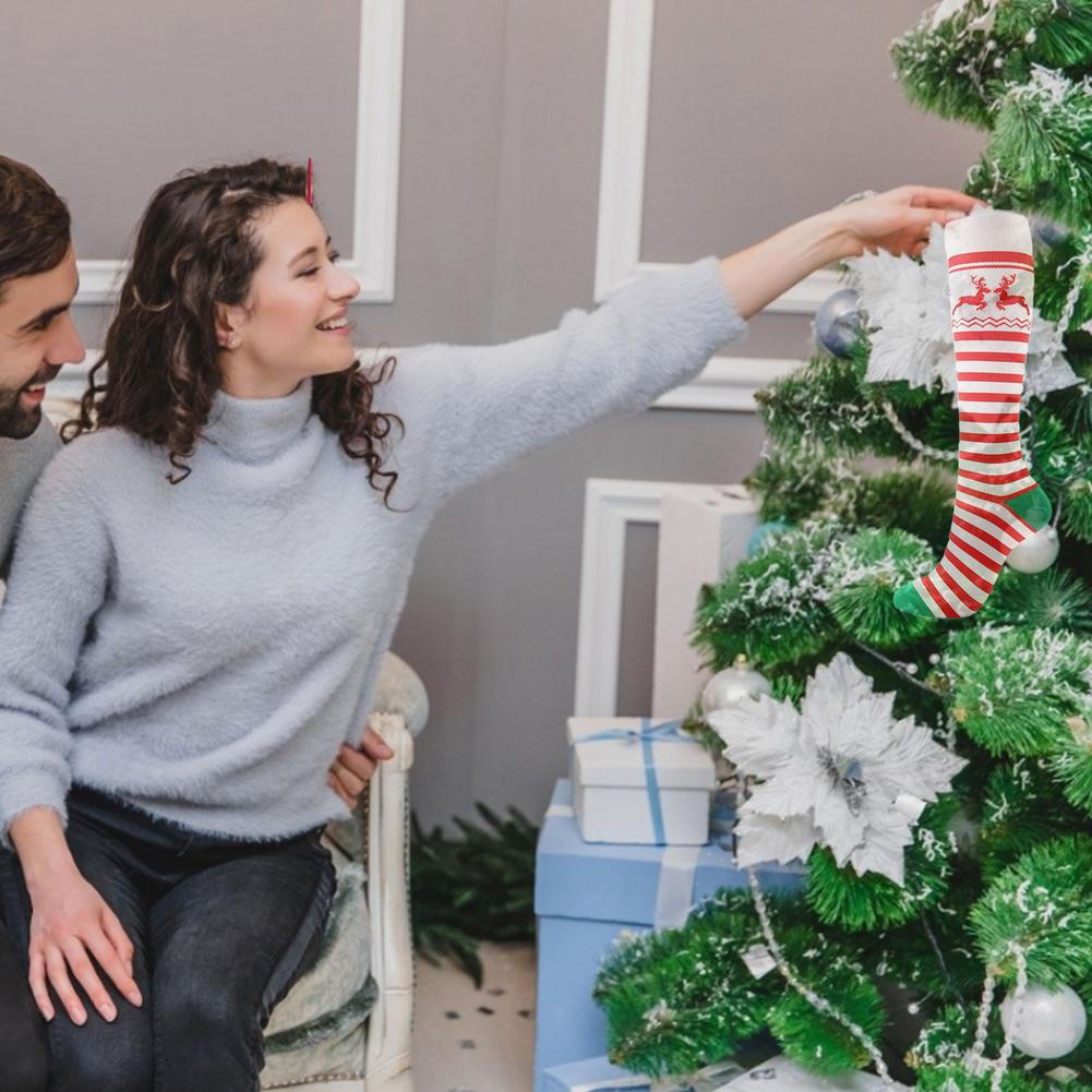 Damessokken winter warme kleurrijke kerst serie katoenen kawaii sokken grappige vrolijke persoonlijkheid heren lange sokken sok