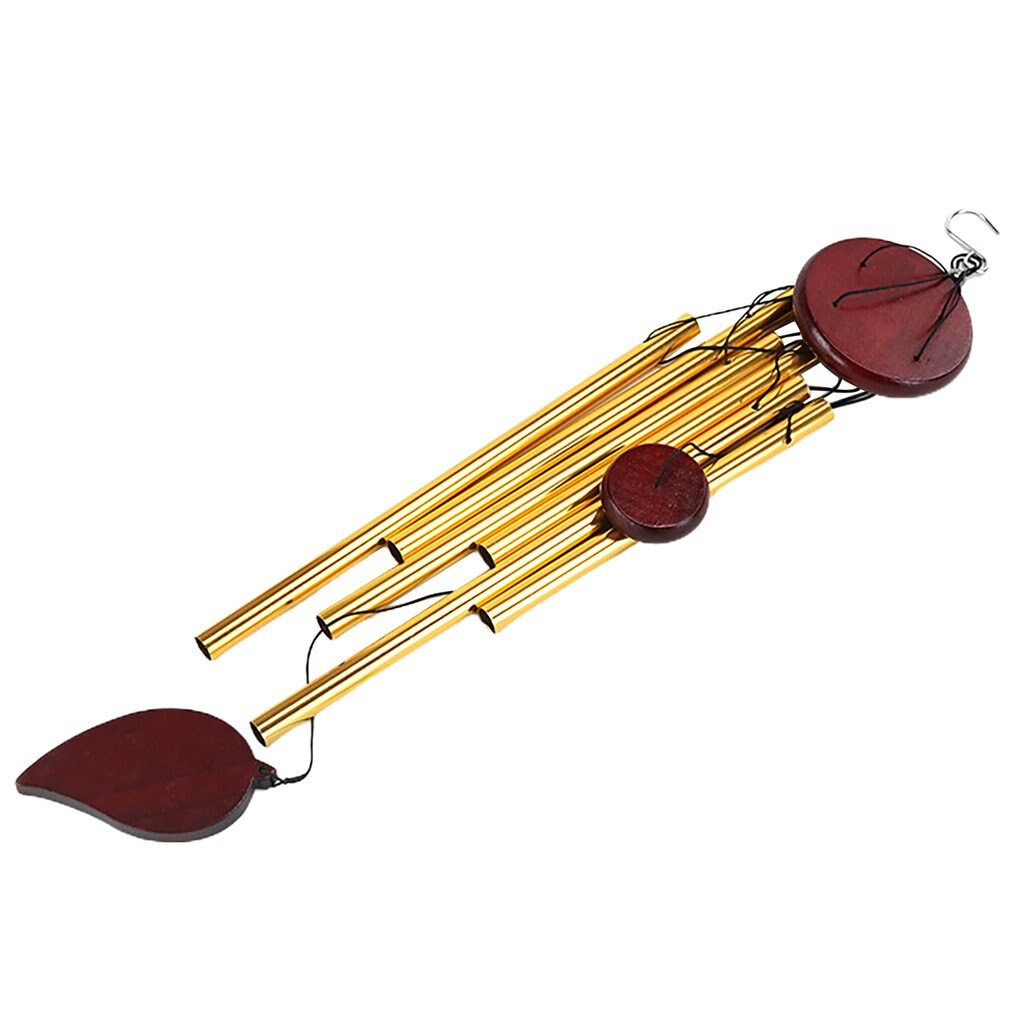 Vindklokke udendørs 30 tommer 6 rustfrie aluminiumsrør træ vindklokke romantiske mindesmærker vindklokker til hjemmet haveterrasse: 1