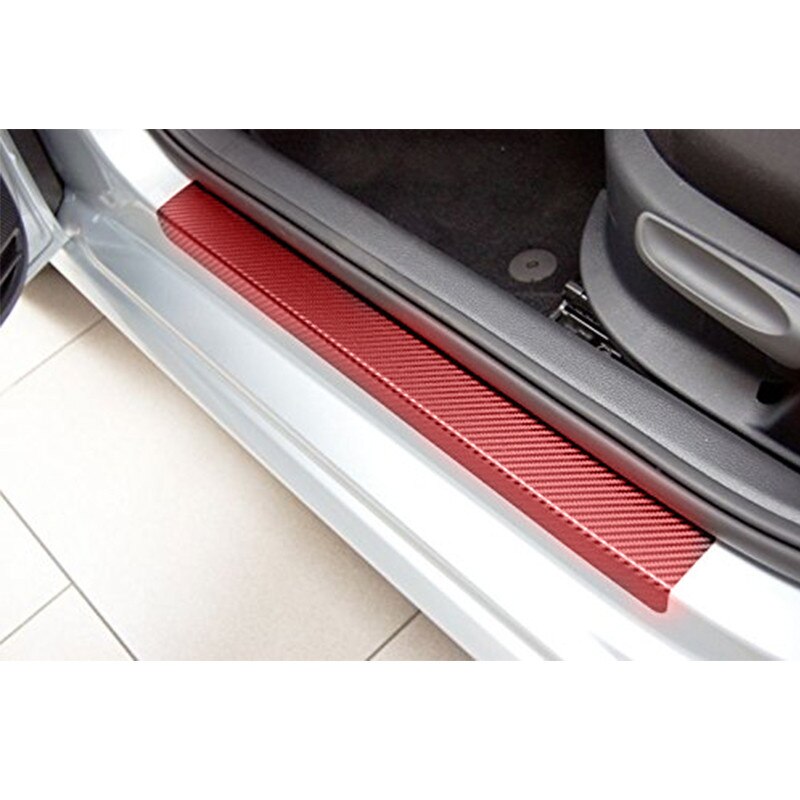 4 Uds accesorios para Fiat 500 500C Placa de puerta Umbral de puerta placa del desgaste pegatina de coches Auto-estilo