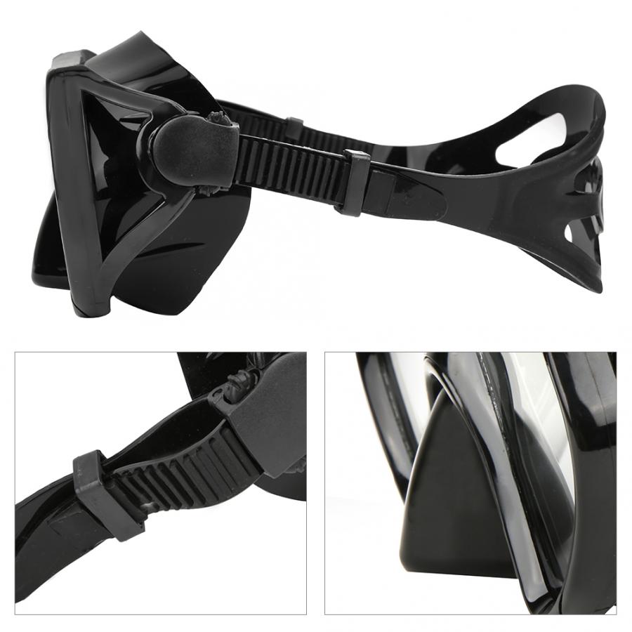 Voksen dykkermaske silikone dykkerbrille undervandsredning dykkerbriller maske svømmeudstyr svømmeværktøj