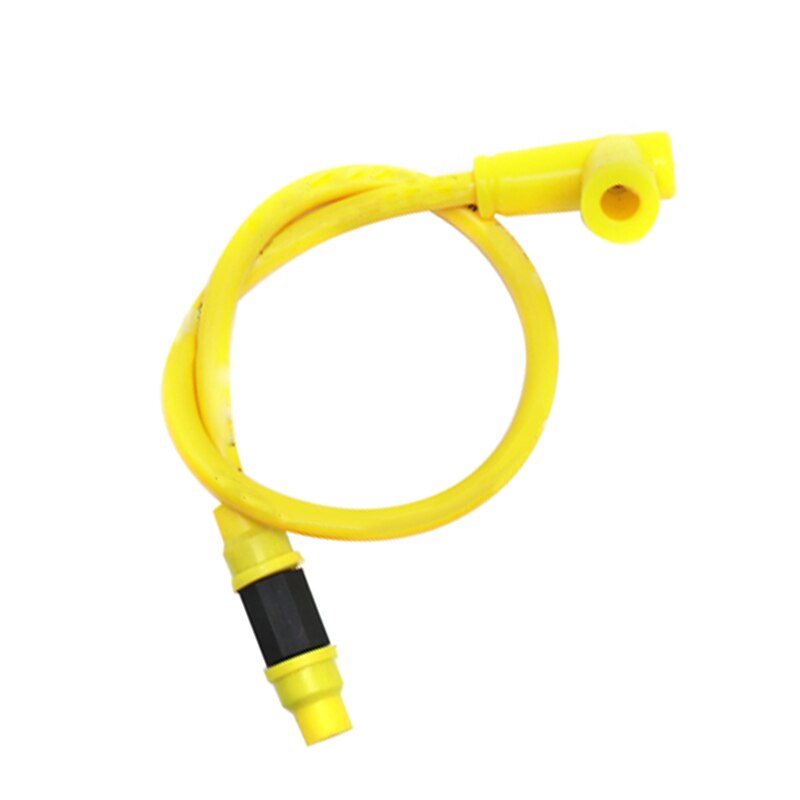 ZS Racing-cable de bujía de alta tensión para motocicleta, repuesto de divitfir, doble núcleo: YELLOW