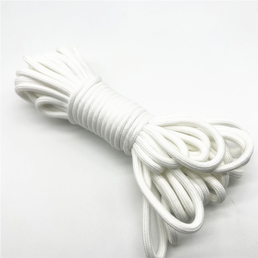 1 pièces 5yards 6mm Paracord Parachute cordon lanière tente corde Guyline Mil Spec Type pour randonnée Camping: Or