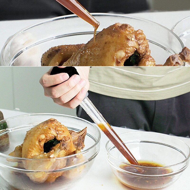 Bbq Druipen Pijp Drip Buis Afneembare Pomp Hoofd Koken Kruiden Gebruiksvoorwerpen Keuken Gereedschap