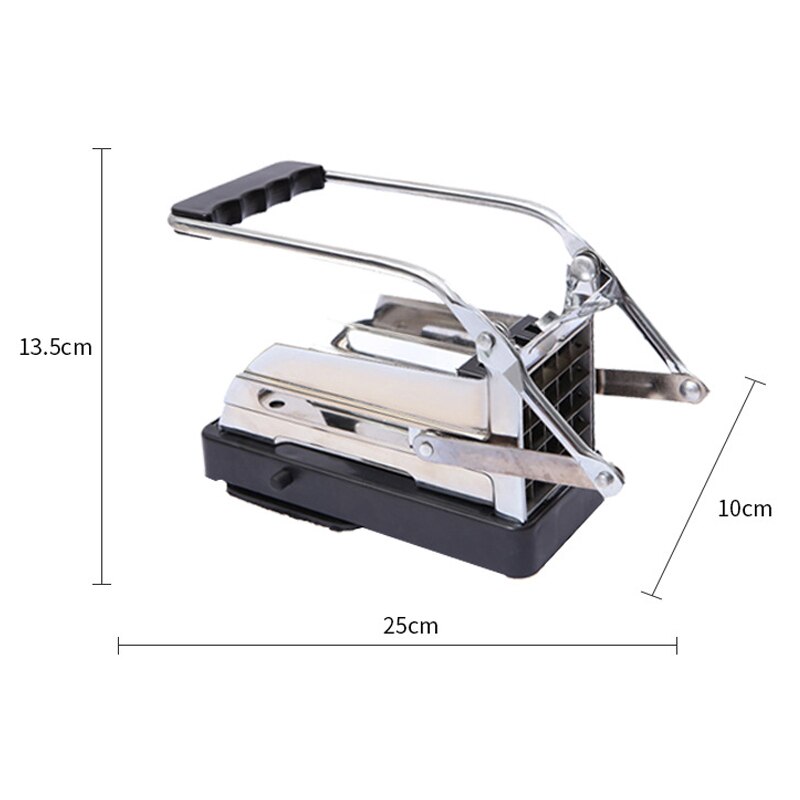 Franse Fry Cutter Rvs Aardappel Strip Slicer Snijders Chopper Aardappel Chipper Wortel Komkommer Cutters Keuken Gadgets: Default Title