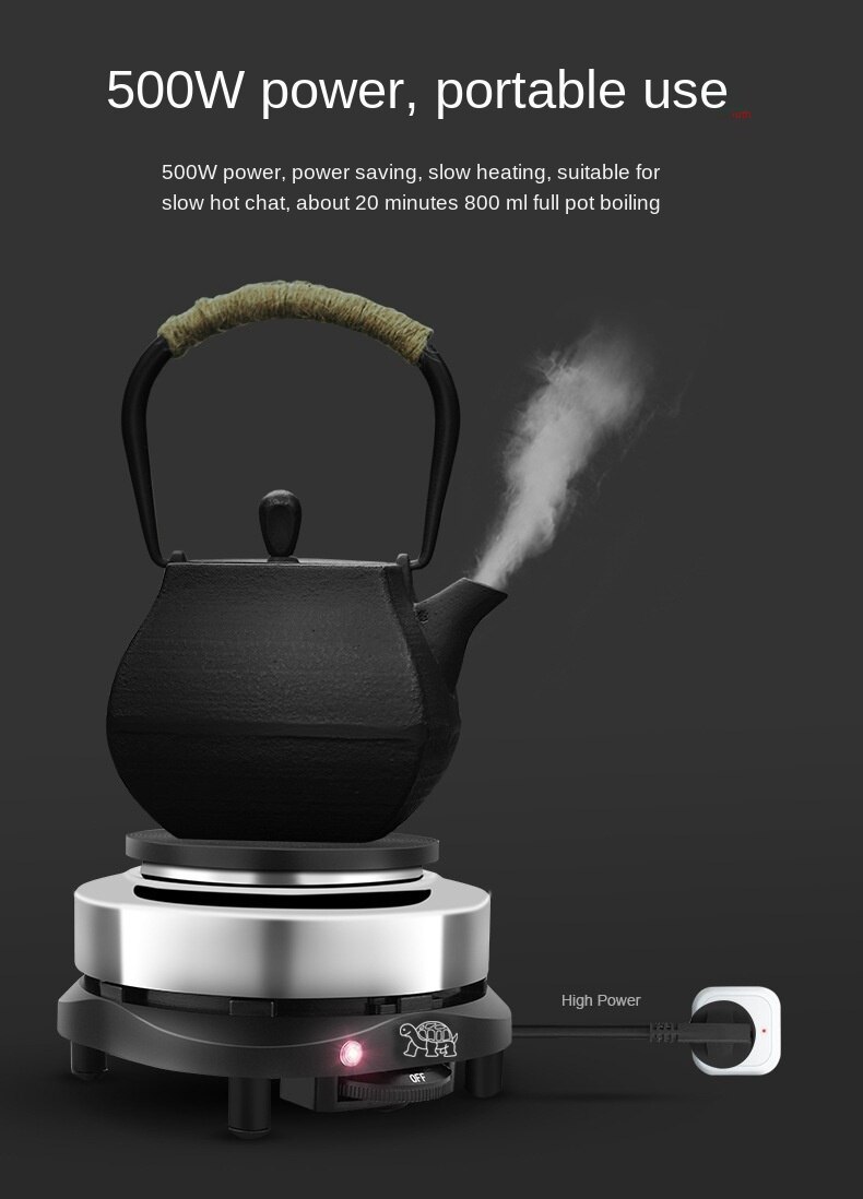 500W electric stove small electric stove tea stove coffee stove heating beaker mini kitchen holding furnace constant temperature