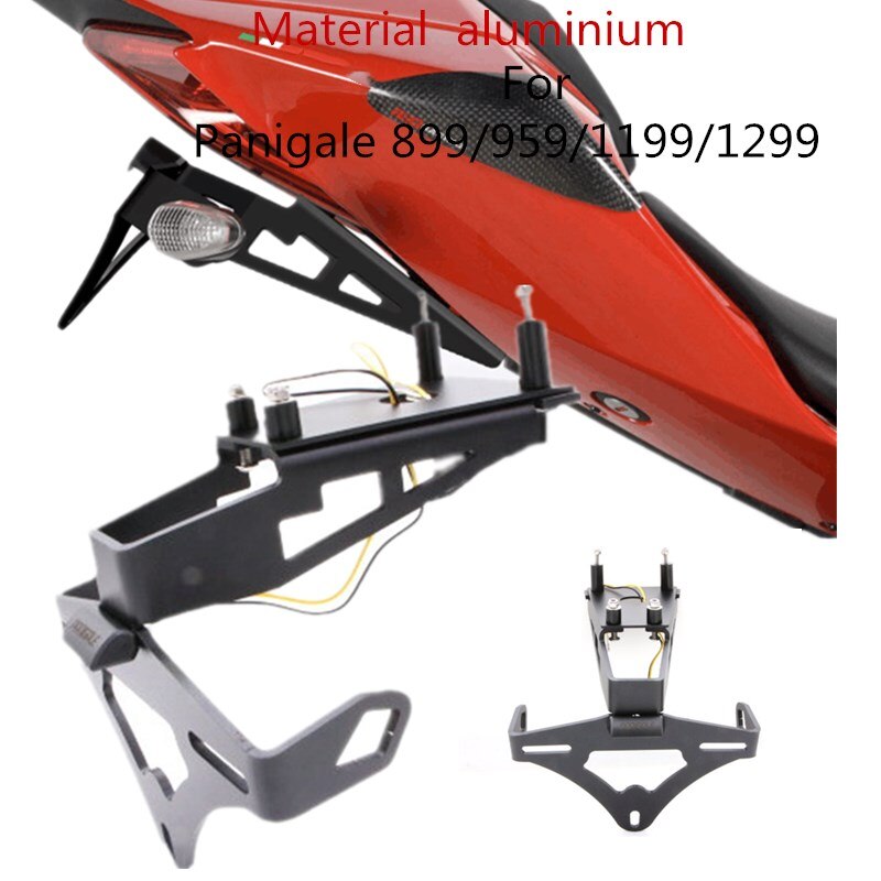 Motorcycle Accessories Licence Number Registration Plate Holder Bracket Light For Ducati Panigale 899/959/1199/1299