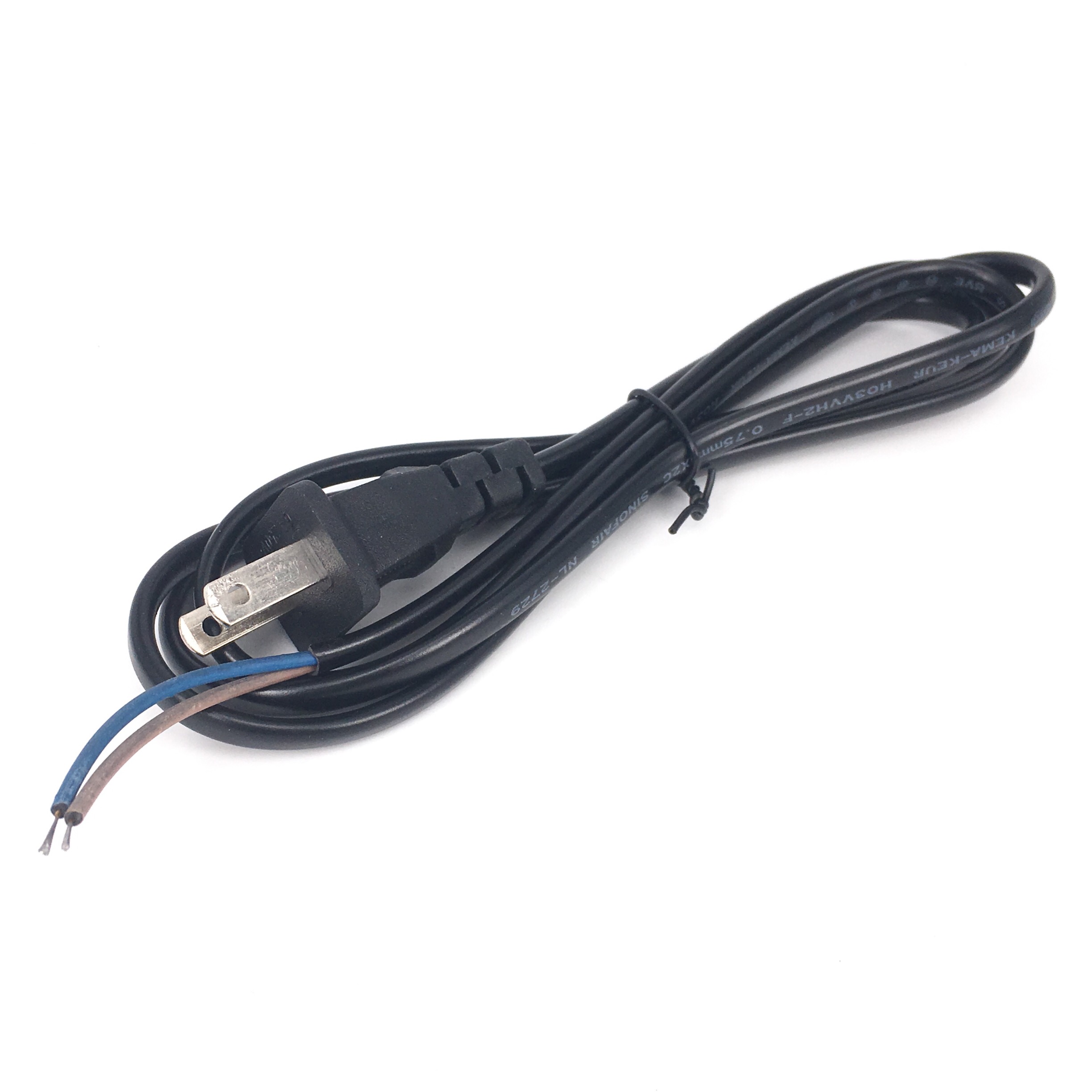 US Plug Power Cable Adapter 18AWG Pigtail Electric Wire Japan Replacement Power Supply Cord For Extension Socket Lamps LED Light