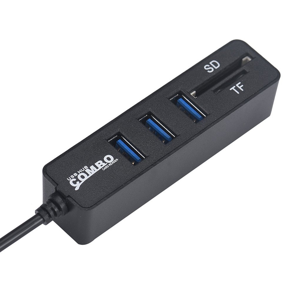 Mini usb hub 3.0 multi usb 3.0 hub usb splitter 3 port hub med tf sd kortlæser 6 port 2.0 hab adapter til pc tilbehør