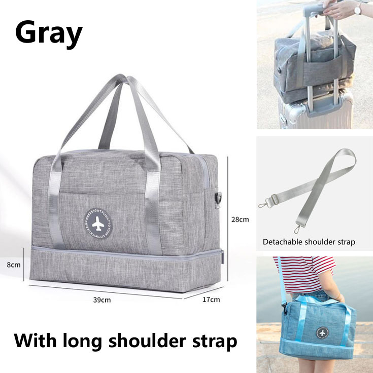 Wasserdichte frauen Reisetasche mädchens Nette Messenger Handtasche Kleidung Lagerung Organizer Schulter Zubehör Liefert Produkt Getriebe: Gray Style one