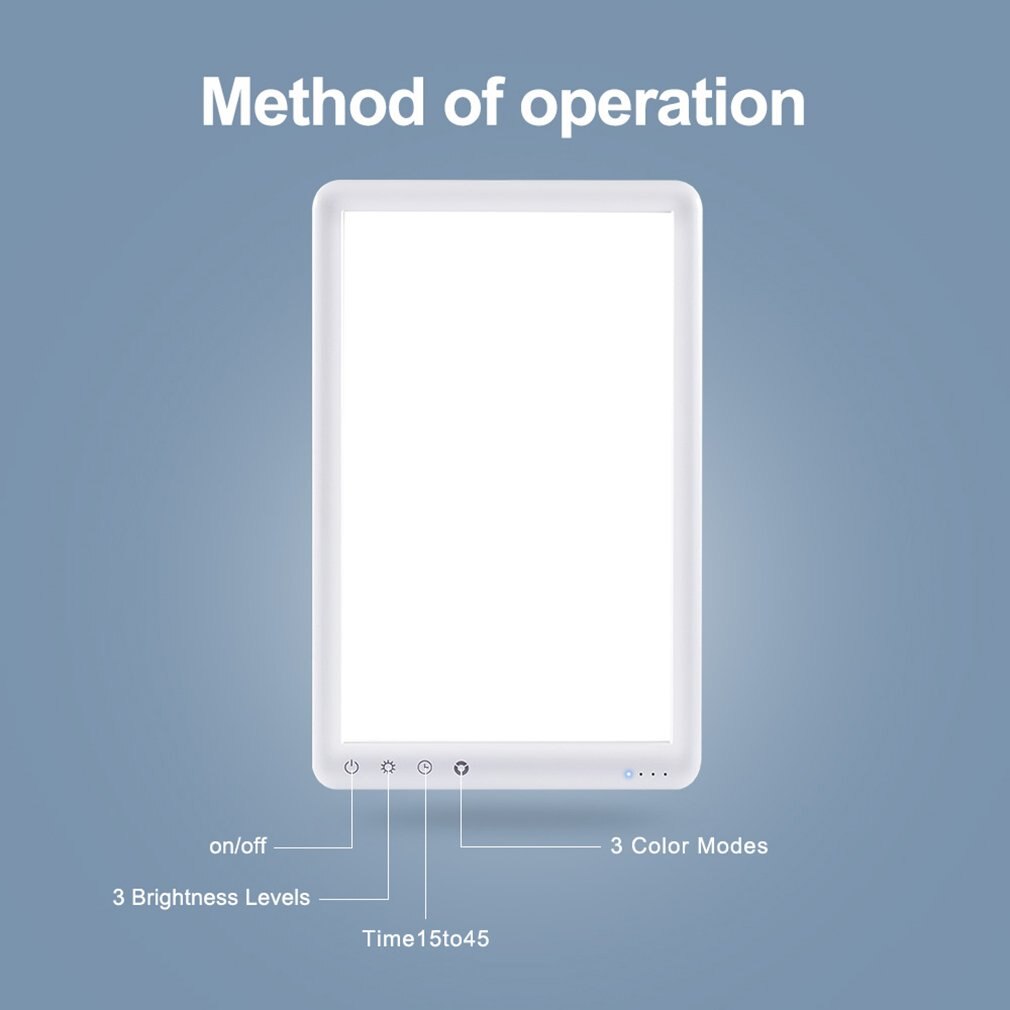 SAD Light healing Wellness Lamp Natural Daylight SAD Therapy Lamp Lighting Mood Improve Changing Helps