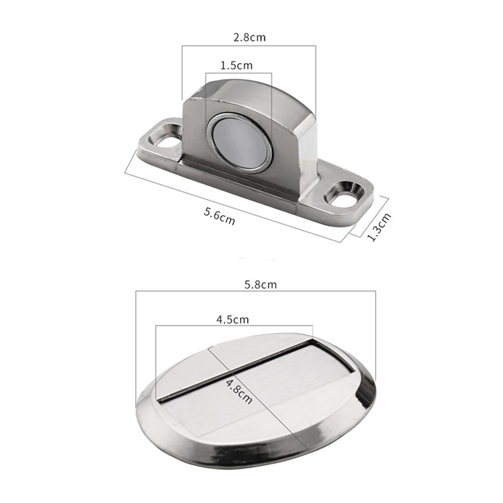 Powerful Magnetic Door Stopper Doorstop Wall Floor Mount Stainless Steel Safety Door Holder Stopper Home Hardware