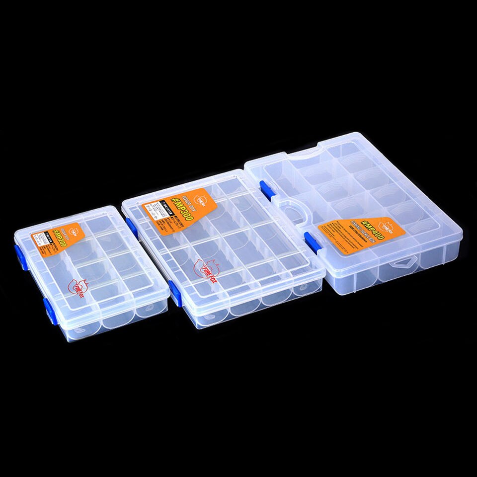 WALK FISH Fishing Lure Box Multifunctiona Transparent Plug-in Pieces Lure Box Tool Kit Case Tackle Storage Box Case