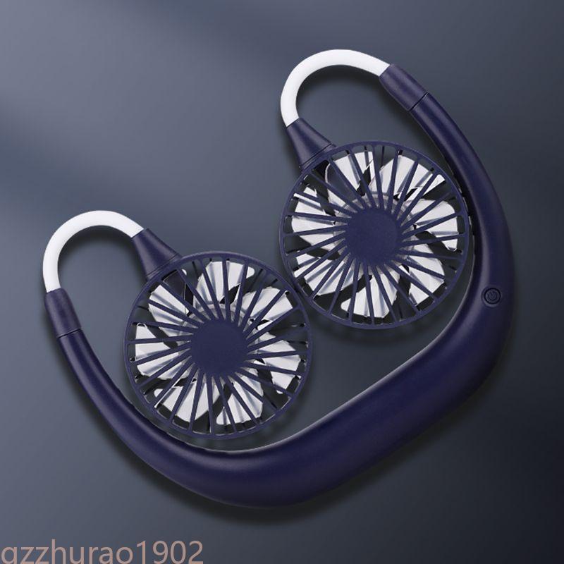 Portable Fan Neck Fan with Removable Neck Hanging 2000mAh USB Rechargeable Personal Neckband Fan