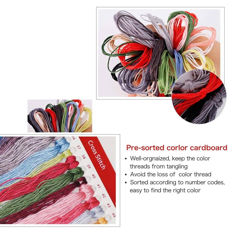 Cross Stitch Stamped Kits Printed Embroidery Cloth Needlepoint Kits Easy Patterns For Bird's Home 11CT