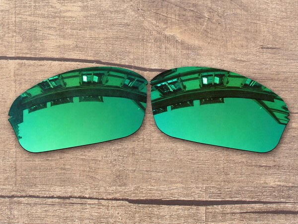 Vonxyz 20+ Color Choices Polarized Replacement Lenses for-Oakley Half Wire 2.0 Frame: Jade Mirror