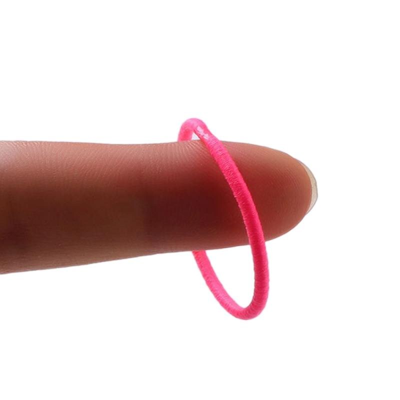 10 stuks/partij elastische haarband voor kinderen, scrunchy, kleine hoofddeksels, veelkleurige wegwerpbare rubberen band, kledingaccessoires