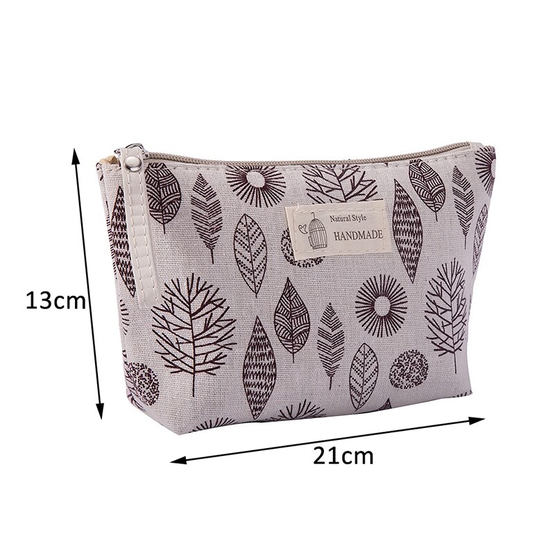 4 Colors Waterproof Cosmetic Bags Manicure bag Makeup bag Travel Accessories cosmetics Storage Pouch Large Capacity for Women: Leaf