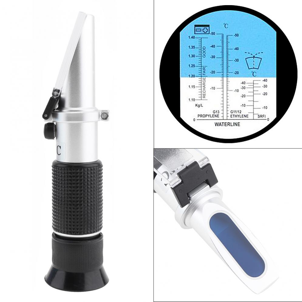 3 in 1 atc glykolin pakkasneste/akkuneste pipetillä ja miniruuvimeisselin tuella manuaalinen tarkentava refraktometritesteri