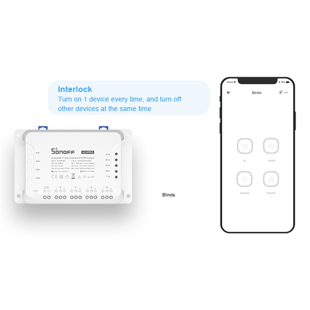 Sonoff 4CH R3/ 4CH Pro R3 Wifi Schakelaar Module 4 Gang Wifi Diy Smart Switch Draadloze App Voice Control smart Home Werkt Met Alexa
