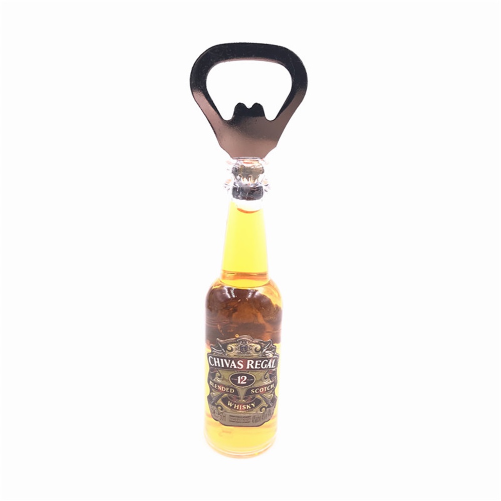 3D Koelkast Magneet Simulatie Bier Coke Whiskey Opener Mini Wijn Fles Soda Kurkentrekker Vloeistof Kan Flow Keuken Decor: R
