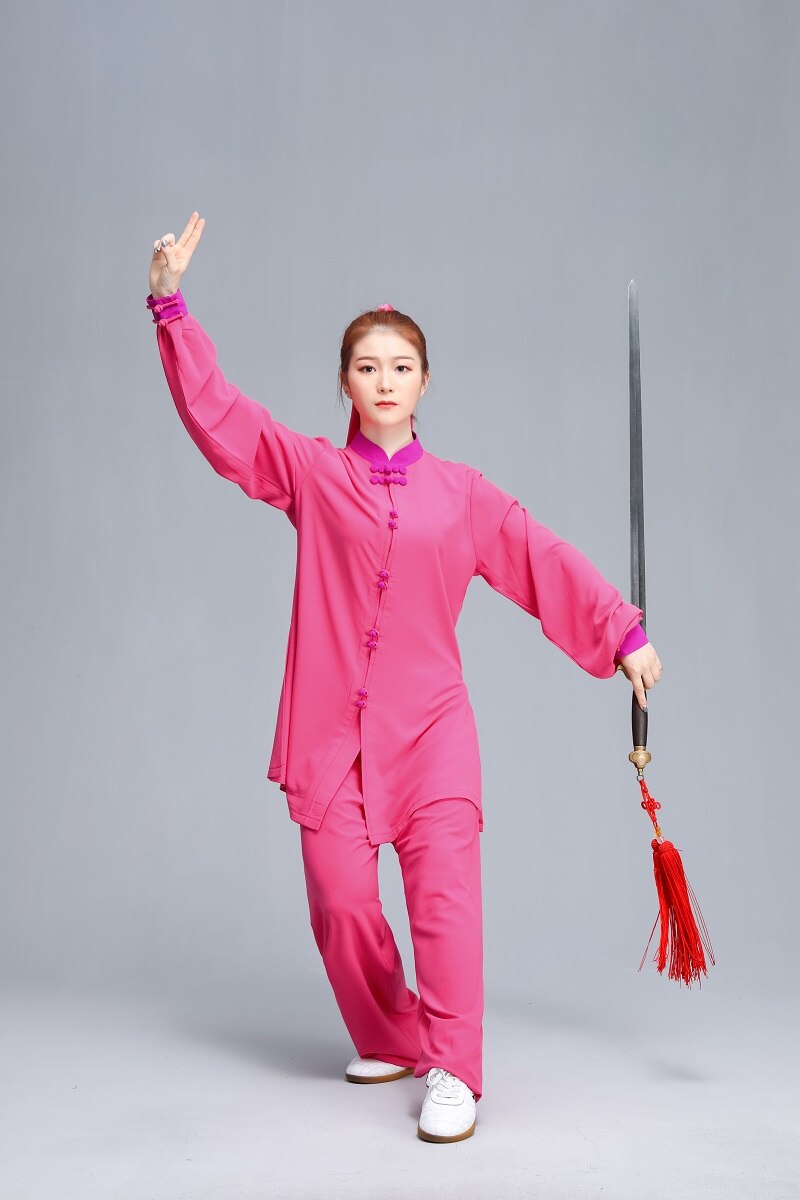 Ropa de tai chi para adultos, uniforme de algodón wushu, kung fu, traje de artes marciales de wing chun, ropa de ejercicio,: L / color1