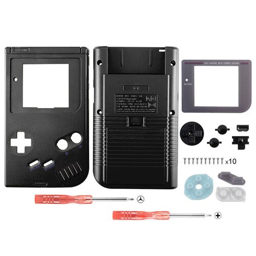 OSTENT Full Housing Shell Case Cover Replacement for Nintendo GB Game Boy Console: Black